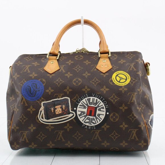 LOUIS VUITTON "Around the world" 35 CM bandoulaier & matching wallet - Picture 1 of 7